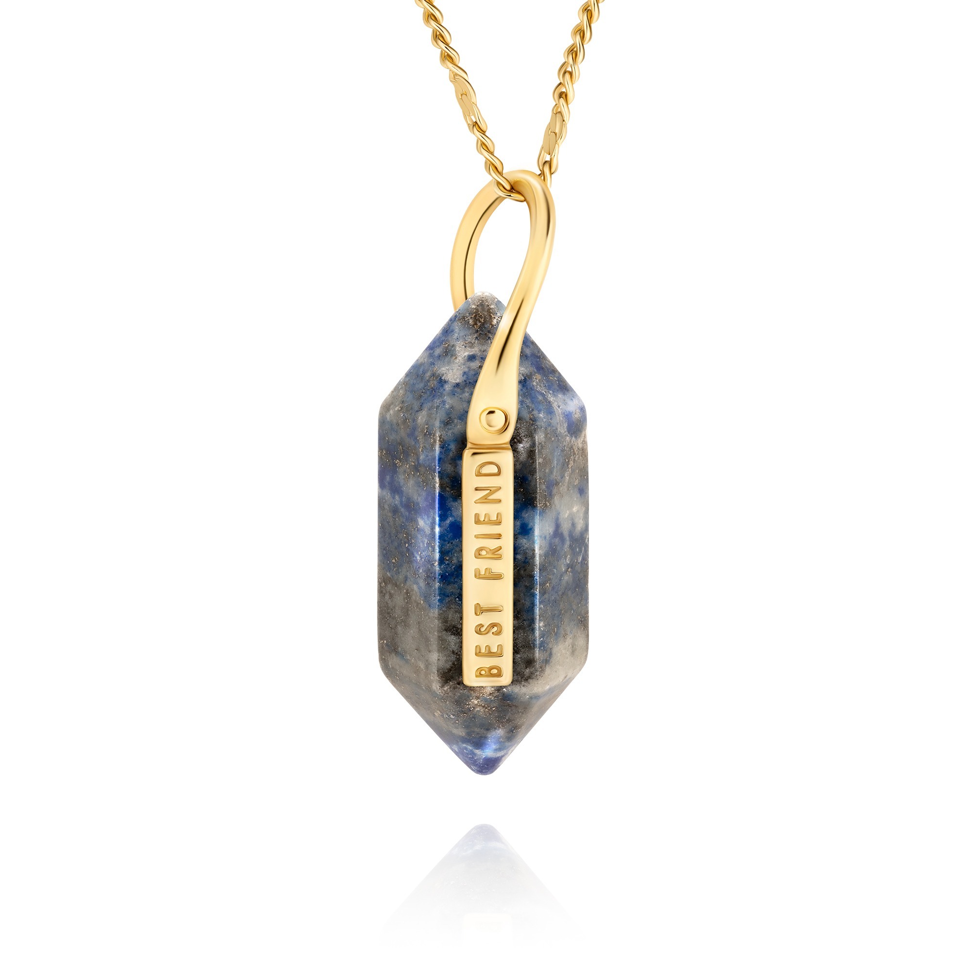 Naszyjnik BLUE CRYSTAL | BEST FRIEND naturalny lapis lazuli (kamień mądrości)