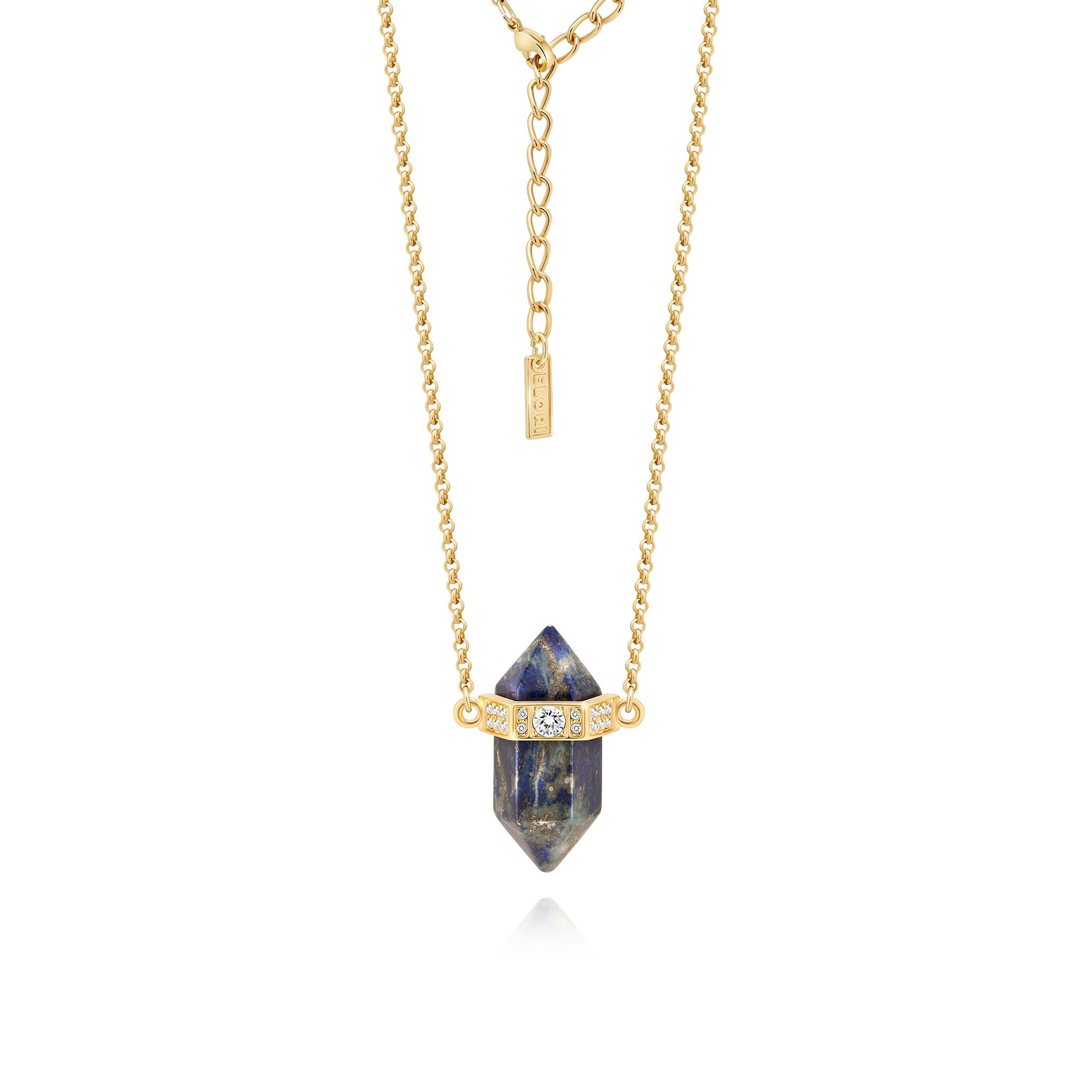 Naszyjnik BLUE CRYSTAL | PRINCESS naturalny lapis lazuli (kamień mądrości)